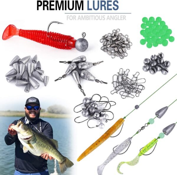 PLUSINNO Fishing Lures Baits Tackle Including Crankbaits 6